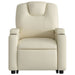 Stand Up Massage Recliner Chair Cream Faux Leather Txbpppl