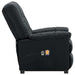 Stand Up Massage Recliner Chair Dark Grey Fabric Topxxla