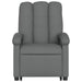 Stand Up Massage Recliner Chair Dark Grey Fabric Txbpabo