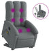 Stand Up Massage Recliner Chair Dark Grey Fabric Txbpabo