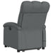 Stand Up Massage Recliner Chair Dark Grey Fabric Txbpabo