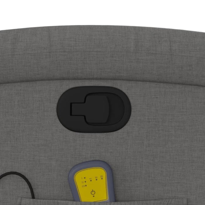 Stand Up Massage Recliner Chair Dark Grey Fabric Txbpatt