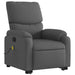 Stand Up Massage Recliner Chair Dark Grey Fabric Txbpibo