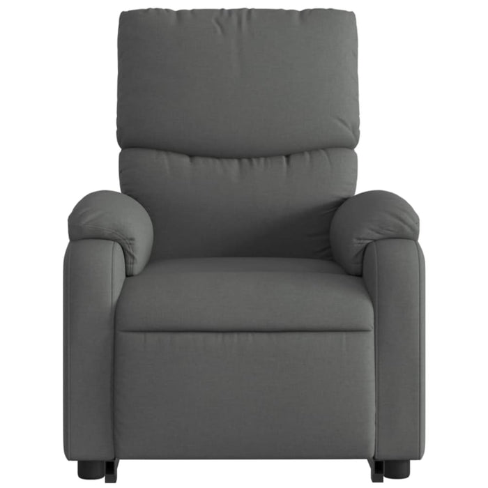 Stand Up Massage Recliner Chair Dark Grey Fabric Txbpibo