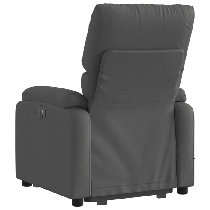 Stand Up Massage Recliner Chair Dark Grey Fabric Txbpibo