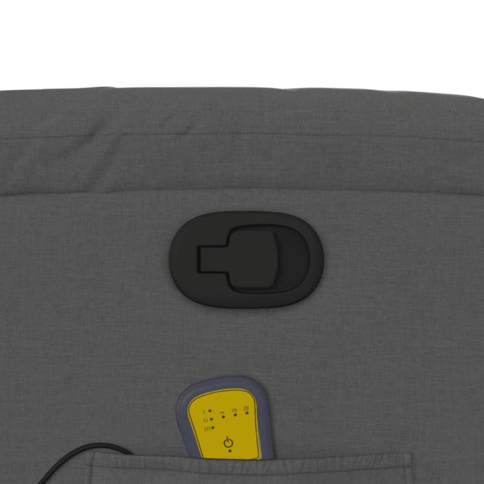Stand Up Massage Recliner Chair Dark Grey Fabric Txbpipk