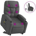 Stand Up Massage Recliner Chair Dark Grey Fabric Txbplxk
