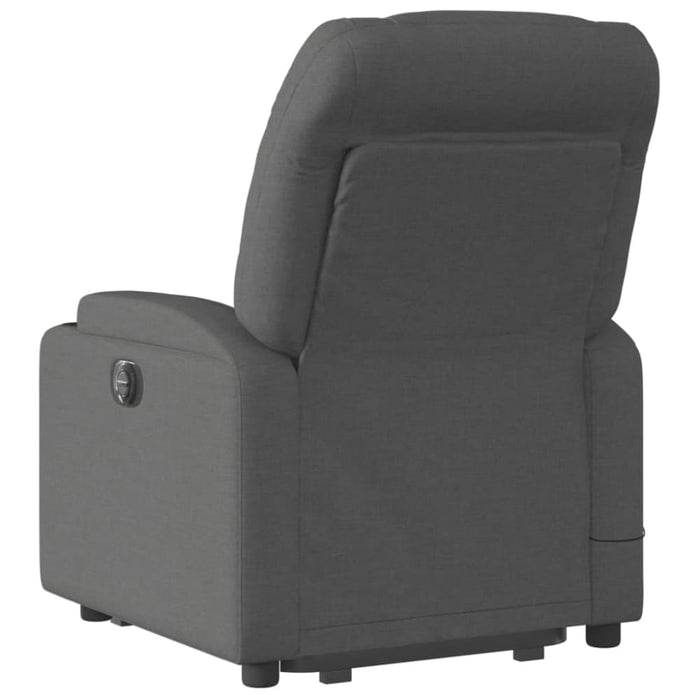 Stand Up Massage Recliner Chair Dark Grey Fabric Txbplxk