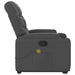 Stand Up Massage Recliner Chair Dark Grey Fabric Txbplxk