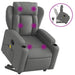 Stand Up Massage Recliner Chair Dark Grey Fabric Txbppnp
