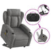 Stand Up Massage Recliner Chair Dark Grey Fabric Txbppnp