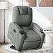 Stand Up Massage Recliner Chair Dark Grey Fabric Txbppxk