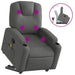Stand Up Massage Recliner Chair Dark Grey Fabric Txbppxk