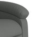 Stand Up Massage Recliner Chair Dark Grey Fabric Txbptio