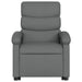 Stand Up Massage Recliner Chair Dark Grey Fabric Txbptio