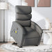 Stand Up Massage Recliner Chair Dark Grey Fabric Txbptio
