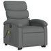 Stand Up Massage Recliner Chair Dark Grey Fabric Txbptio