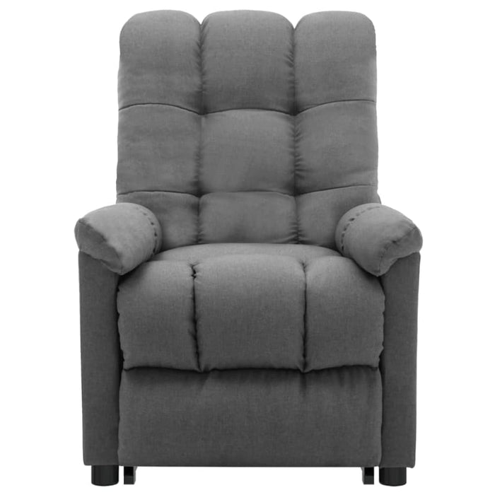 Stand Up Massage Recliner Chair Light Grey Fabric Topxxlt