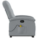 Stand Up Massage Recliner Chair Light Grey Fabric Txbpabb