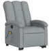 Stand Up Massage Recliner Chair Light Grey Fabric Txbpabb