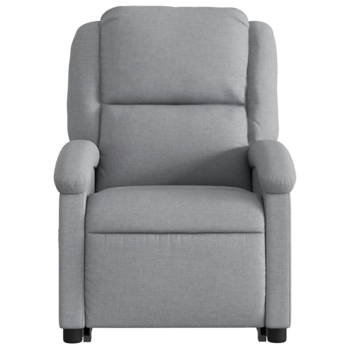 Stand Up Massage Recliner Chair Light Grey Fabric Txbpatx