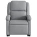 Stand Up Massage Recliner Chair Light Grey Fabric Txbpatx