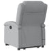 Stand Up Massage Recliner Chair Light Grey Fabric Txbpatx