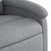 Stand Up Massage Recliner Chair Light Grey Fabric Txbpatx