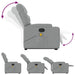 Stand Up Massage Recliner Chair Light Grey Fabric Txbplxn