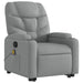 Stand Up Massage Recliner Chair Light Grey Fabric Txbplxn