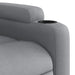Stand Up Massage Recliner Chair Light Grey Fabric Txbppna