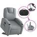Stand Up Massage Recliner Chair Light Grey Fabric Txbppxn