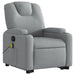 Stand Up Massage Recliner Chair Light Grey Fabric Txbppxn