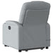 Stand Up Massage Recliner Chair Light Grey Fabric Txbppxn