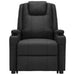 Stand Up Massage Reclining Chair Black Faux Leather Topxxaa