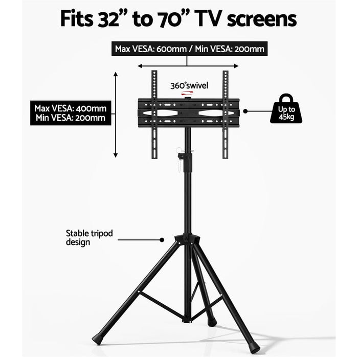 Tv Stand Mount 32-70’ Swivel Bracket Tripod Universal Led
