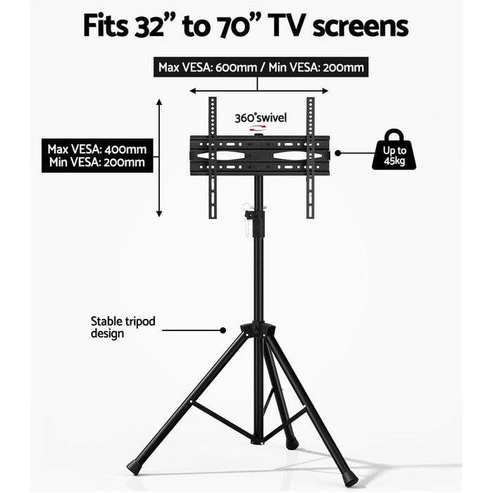 Tv Stand Mount 32 - 70’ Swivel Bracket Tripod Universal
