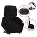 Stand Up Recliner Chair Black Fabric Txbplxl