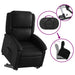 Stand Up Recliner Chair Black Faux Leather Txbpapl