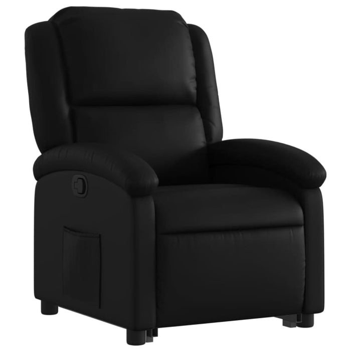 Stand Up Recliner Chair Black Faux Leather Txbpapl