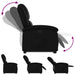 Stand Up Recliner Chair Black Faux Leather Txbpapl