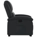 Stand Up Recliner Chair Black Real Leather Txbpanb