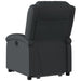 Stand Up Recliner Chair Black Real Leather Txbpanb