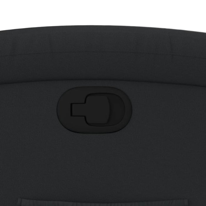 Stand Up Recliner Chair Black Real Leather Txbpanb