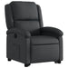 Stand Up Recliner Chair Black Real Leather Txbpanb