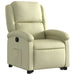 Stand Up Recliner Chair Cream Real Leather Txbpano