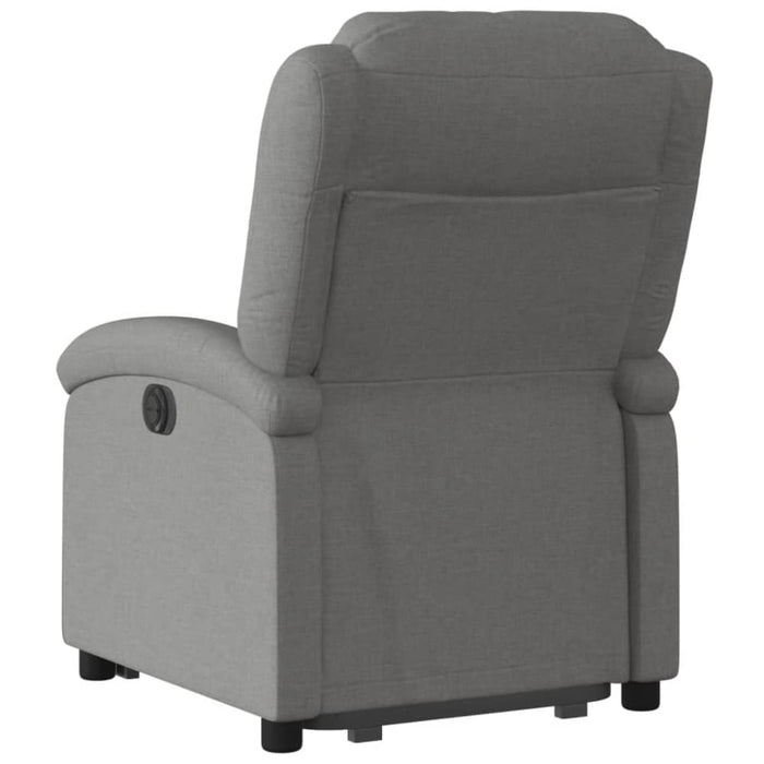 Stand Up Recliner Chair Dark Grey Fabric Txbpaxk