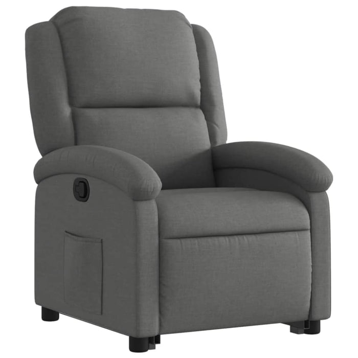 Stand Up Recliner Chair Dark Grey Fabric Txbpaxk