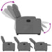 Stand Up Recliner Chair Dark Grey Fabric Txbppxp