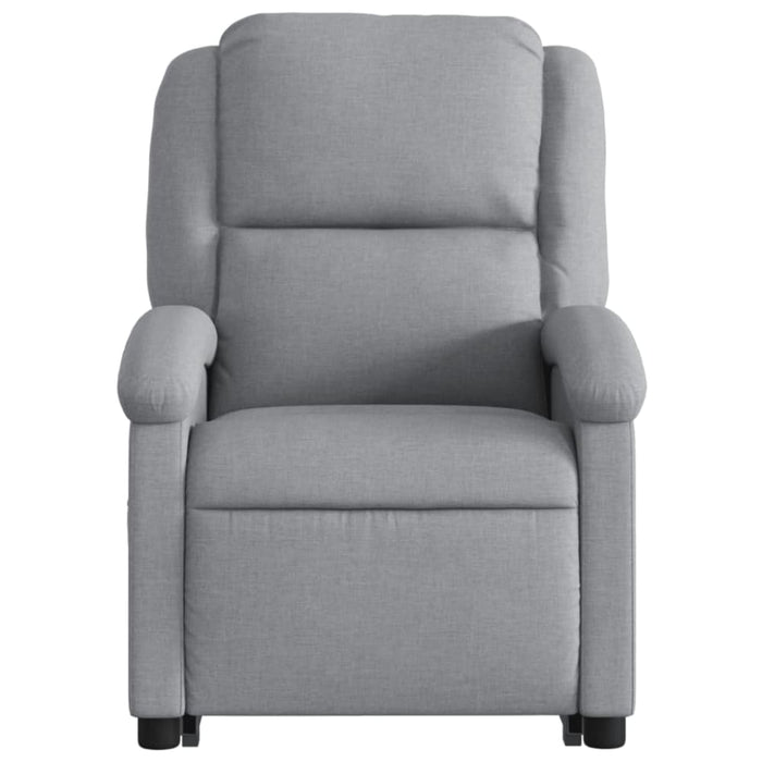 Stand Up Recliner Chair Light Grey Fabric Txbpaxn